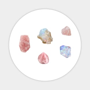 Pink Crystal Sticker Pack Magnet